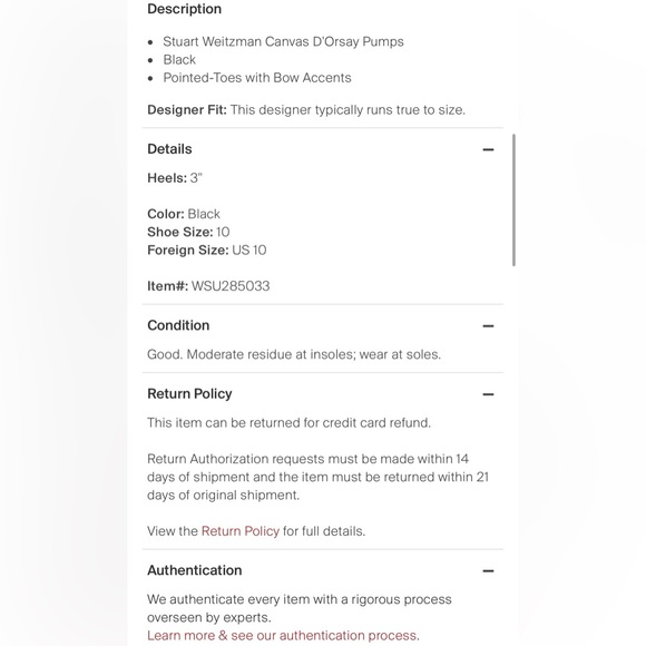 Stuart Weitzman dorsay pump. Size 10 - Picture 6 of 6